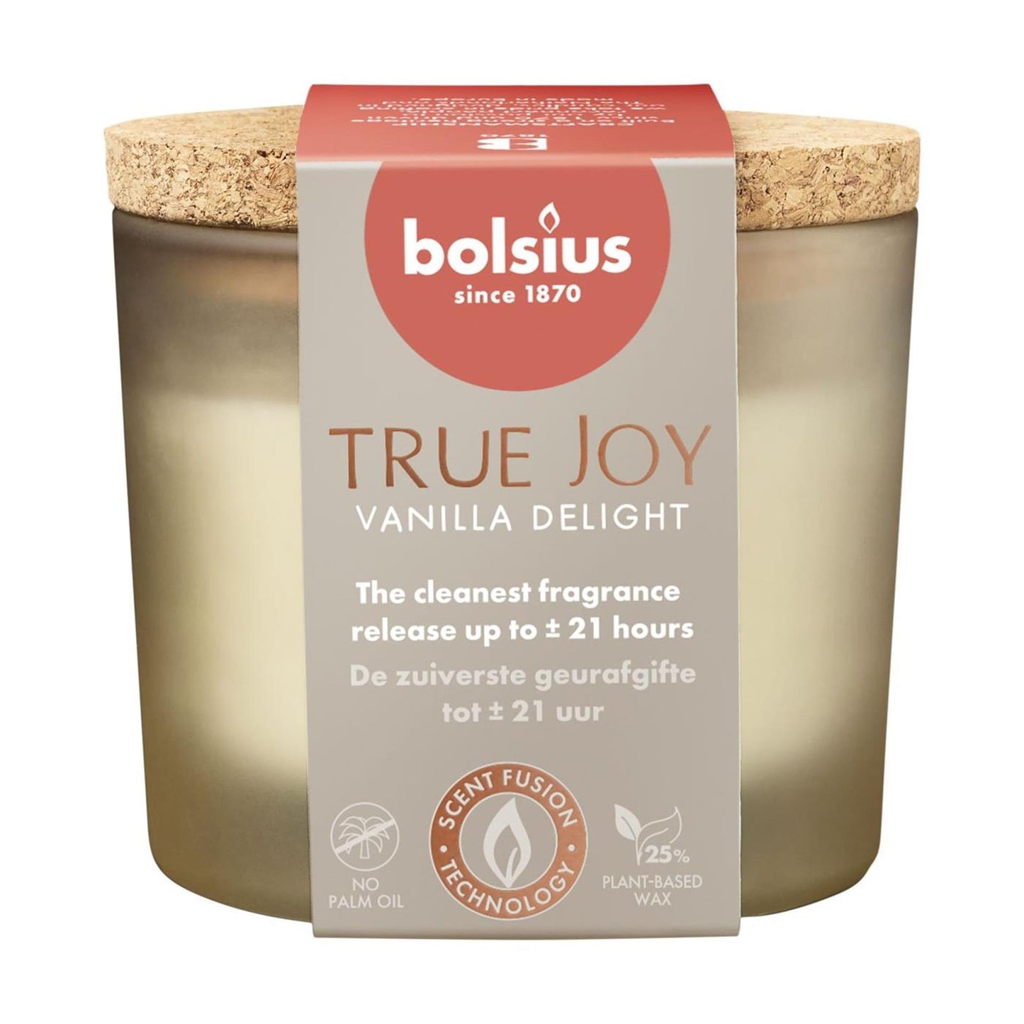 Verre de parfum avec liège 66 83 True Joy Vanilla Delight