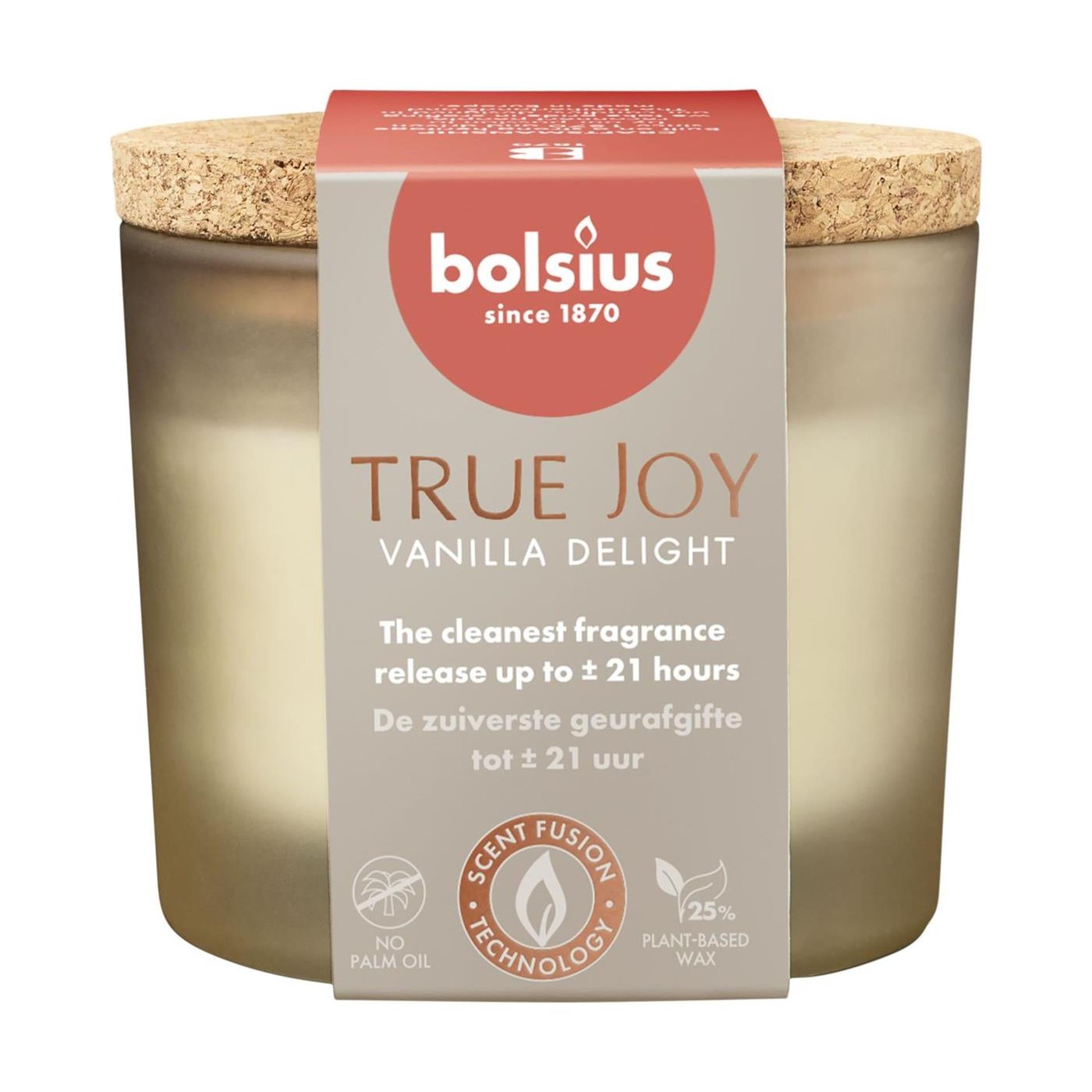 Verre de parfum avec liège 66 83 True Joy Vanilla Delight
