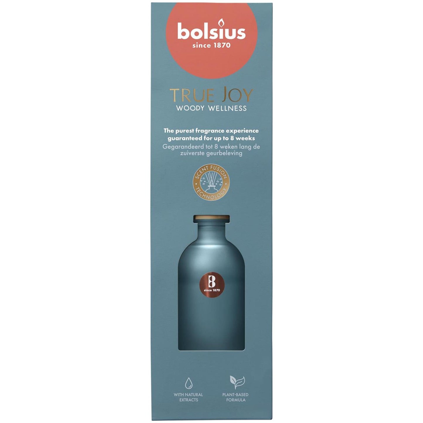 Bolsius bâtonnets parfumés 80ml bien-être boisé