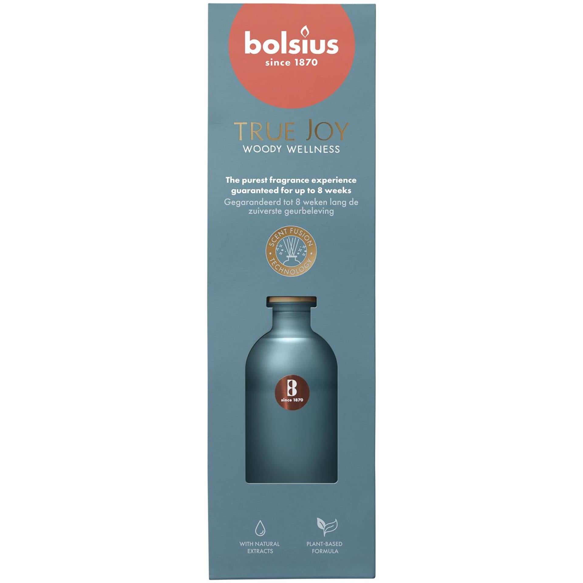 Bolsius bâtonnets parfumés 80ml bien-être boisé