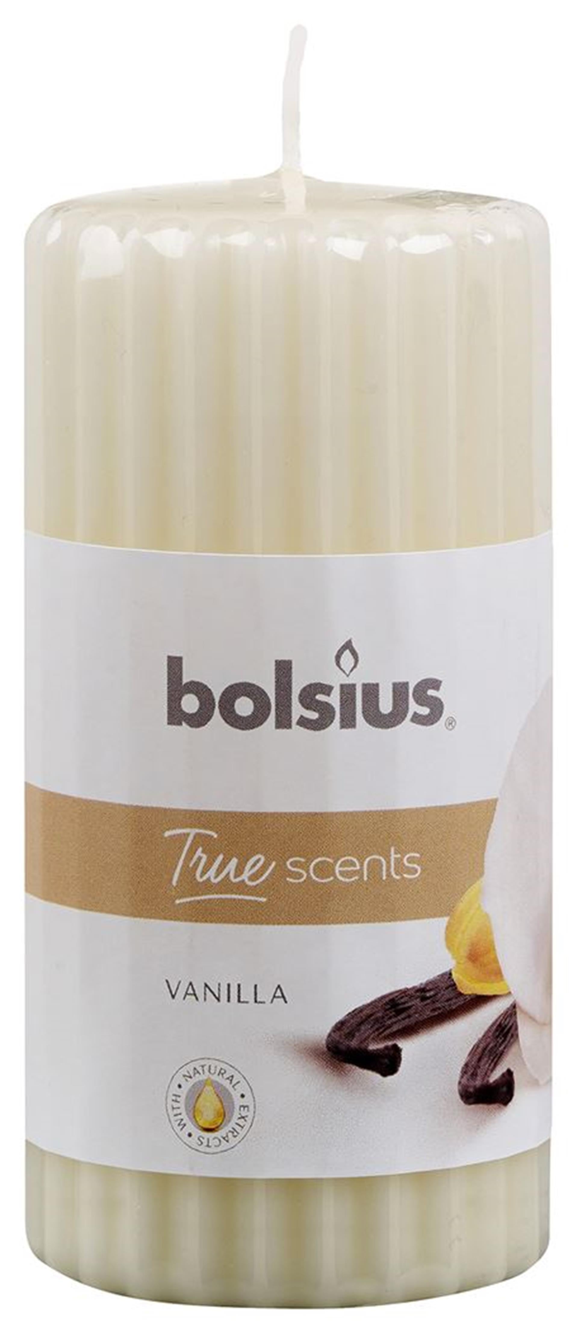 Bougie pilier Bolsius parfum vanille 120 58