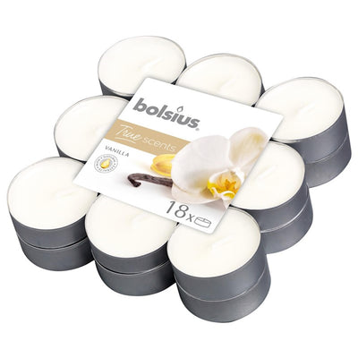 Bolsius Gerthelicht True Scents Vanilla 18 pièces