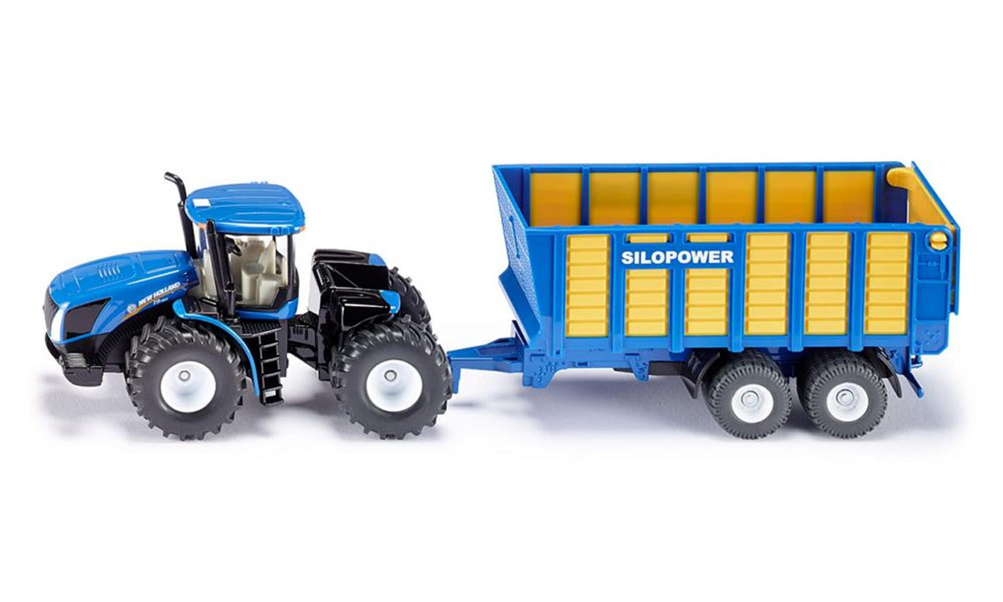 Siku 1947 New Holland avec wagon d'ensilage