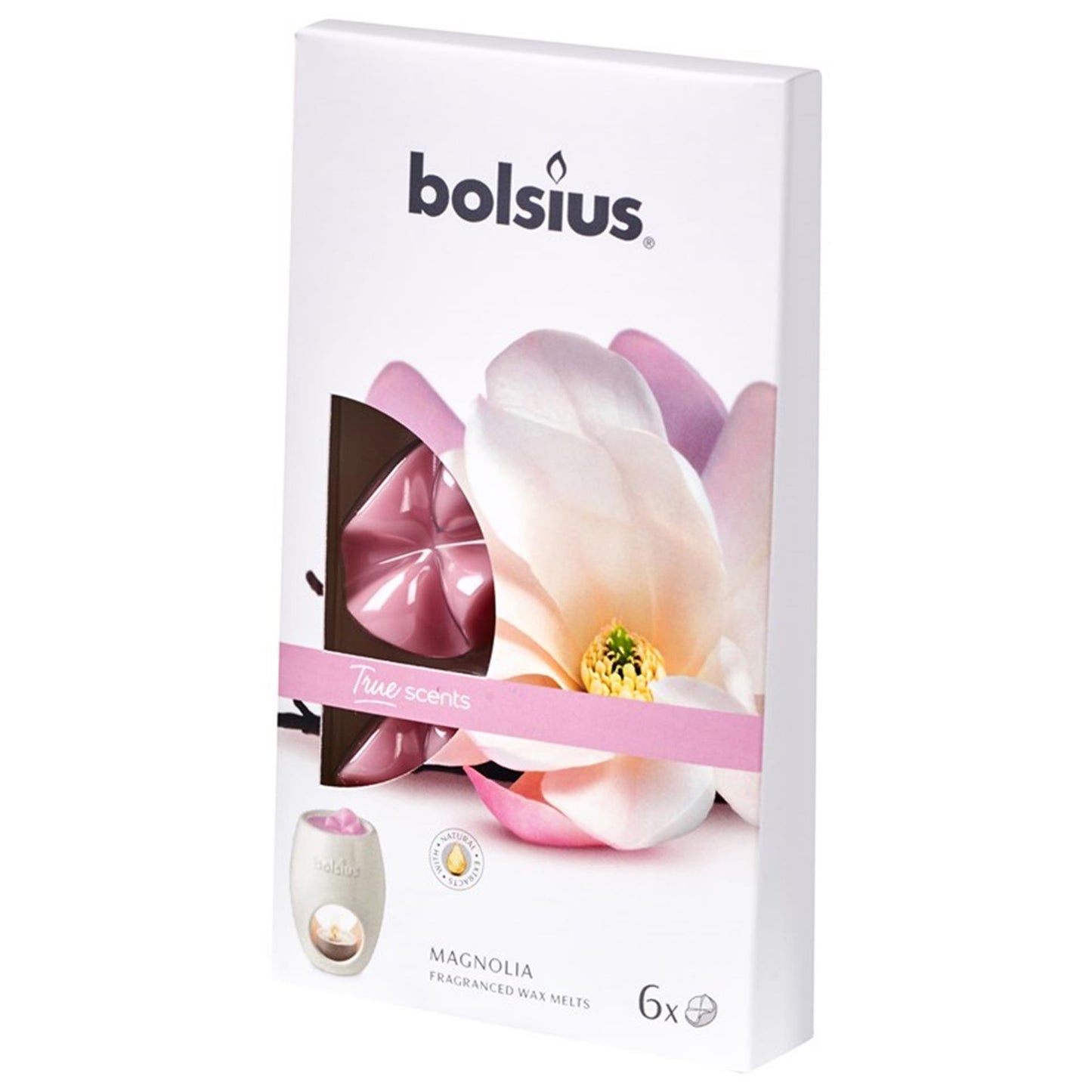 Bolsius cire parfumée thermocollante magnolia 6 pcs