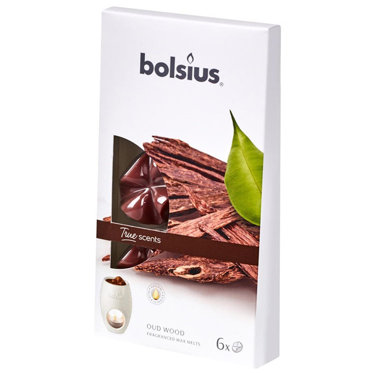 Bolsius cire parfumée thermocollante vieux bois 6 pcs