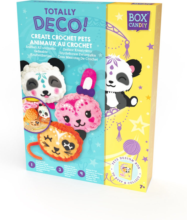 Boîte à bonbons au crochet, jouets animaux en peluche créatifs.