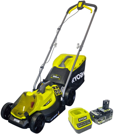 Tondeuse à gazon Ryobi one+ batterie 18v 33cm (avec batterie 1x4,0ah) rlm18x33b40