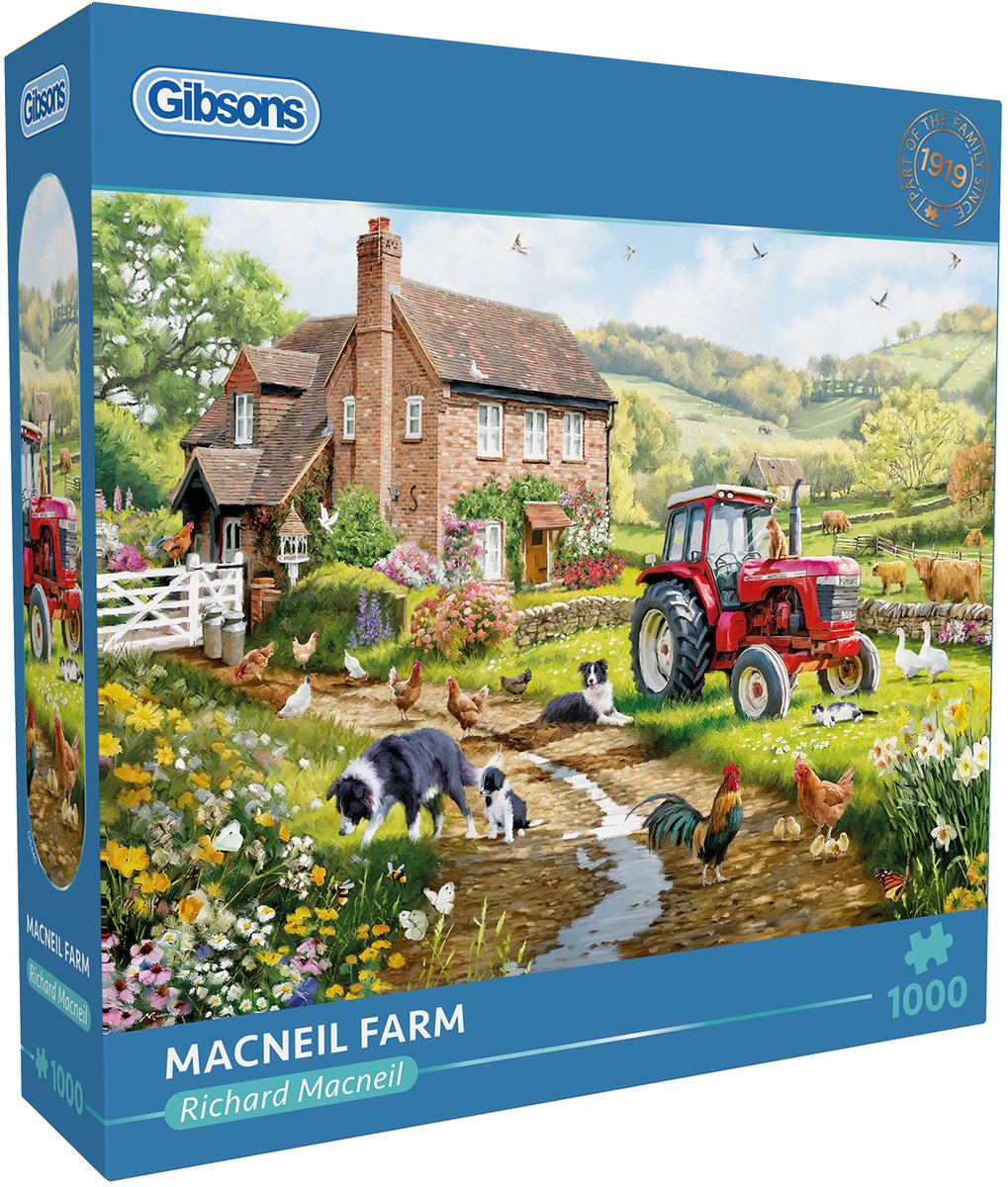 Gibsons - Macneil Farm (par Richard Macneil) - 1000 pièces 68×49cm (l×h) - puzzle pour adultes