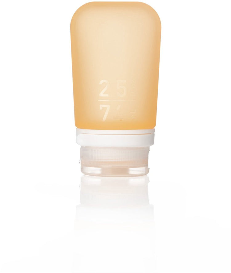Human Gear - gotoob+ - bouteille de voyage - flacon - léger - étanche - moyen - 74 ml - orange