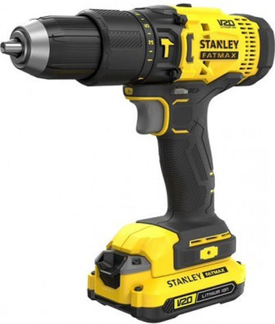 Tournevis Stanley Fatmax V20 avec 2 piles 2 Ah et jeu d'accessoires de 50 pièces dans un sac souple SFMCD711DSA-QW