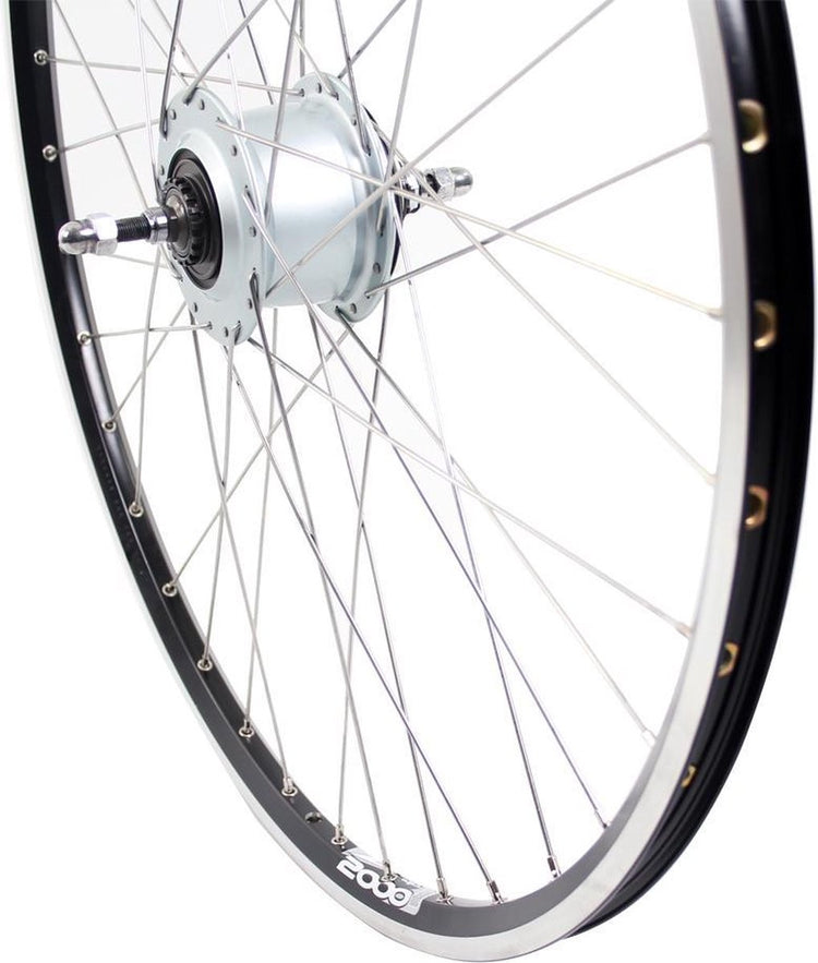 Roue arrière Roland 28 Nexus 8 RB ZAC2000 en acier inoxydable noir