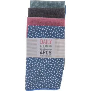 Ensemble de tissu en microfibre de 4 pièces