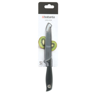 Brabantia brabantia savoureuse + couteau universel 24,8 cm gris foncé