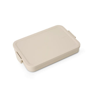 Brabantia make take lunch box boîte à pain - plate - plastique - beige tendre