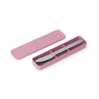 Brabantia make take set de couverts - à emporter - 3 pièces - rose lilas