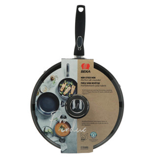 Beka pro induc wokpan 28 cm avec couvercle en verre