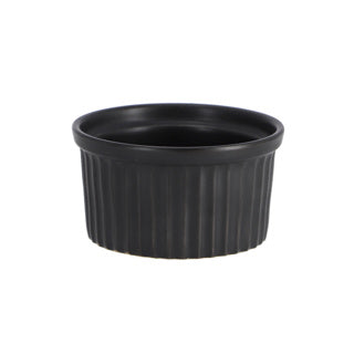 Crème brulee plat noir 9x5cm