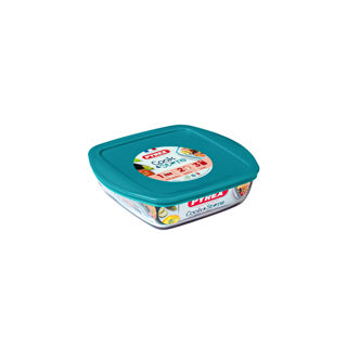 Pyrex Cook et stocker 1l carré 20 x 17 cm avec couvercle