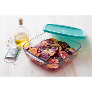 Pyrex Cook et stocker 1l carré 20 x 17 cm avec couvercle