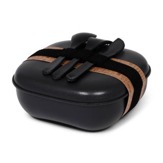 Senza Lunch Box Wheat Straw Black