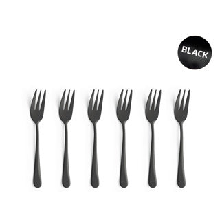 Amefa Cake Fork Black 6 pièces