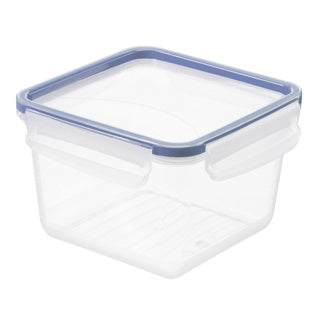 Récipient pour produits frais carré 1,4 l clic lock bleu | 2 pièces