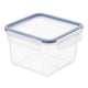Récipient pour produits frais carré 1,4 l clic lock bleu | 2 pièces