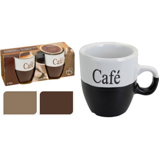 Tasse 150 ml Ensemble 2 pièces 3 Couleur d'assorti