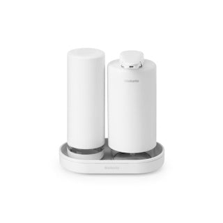 Ensemble de distributeur de savon de puits de puits de brabantia - Mineral frais blanc