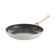 Poêle BK sublime 20 cm - revêtement antiadhésif sans PFA - poêle induction - poêle céramique - passe au four jusqu'à 220°c - manche inox doré - crème