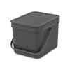 Brabantia gaspillement bac Toi 6L Gray