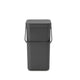 Brabantia gaspillement bac trie 12l gris