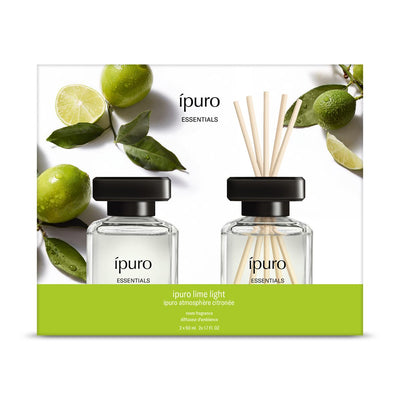 Ipuro diffuseur de parfum citron vert clair 2 x 50 ml