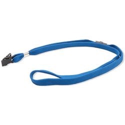 Cordon textile tissu bureau dépôt bleu 44cm 10 pièces