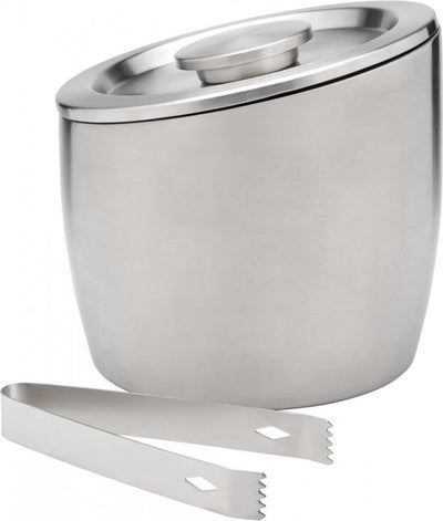 Leopold Vienne - seau à glace avec couvercle en acier inoxydable à double paroi - 2,5 l mat