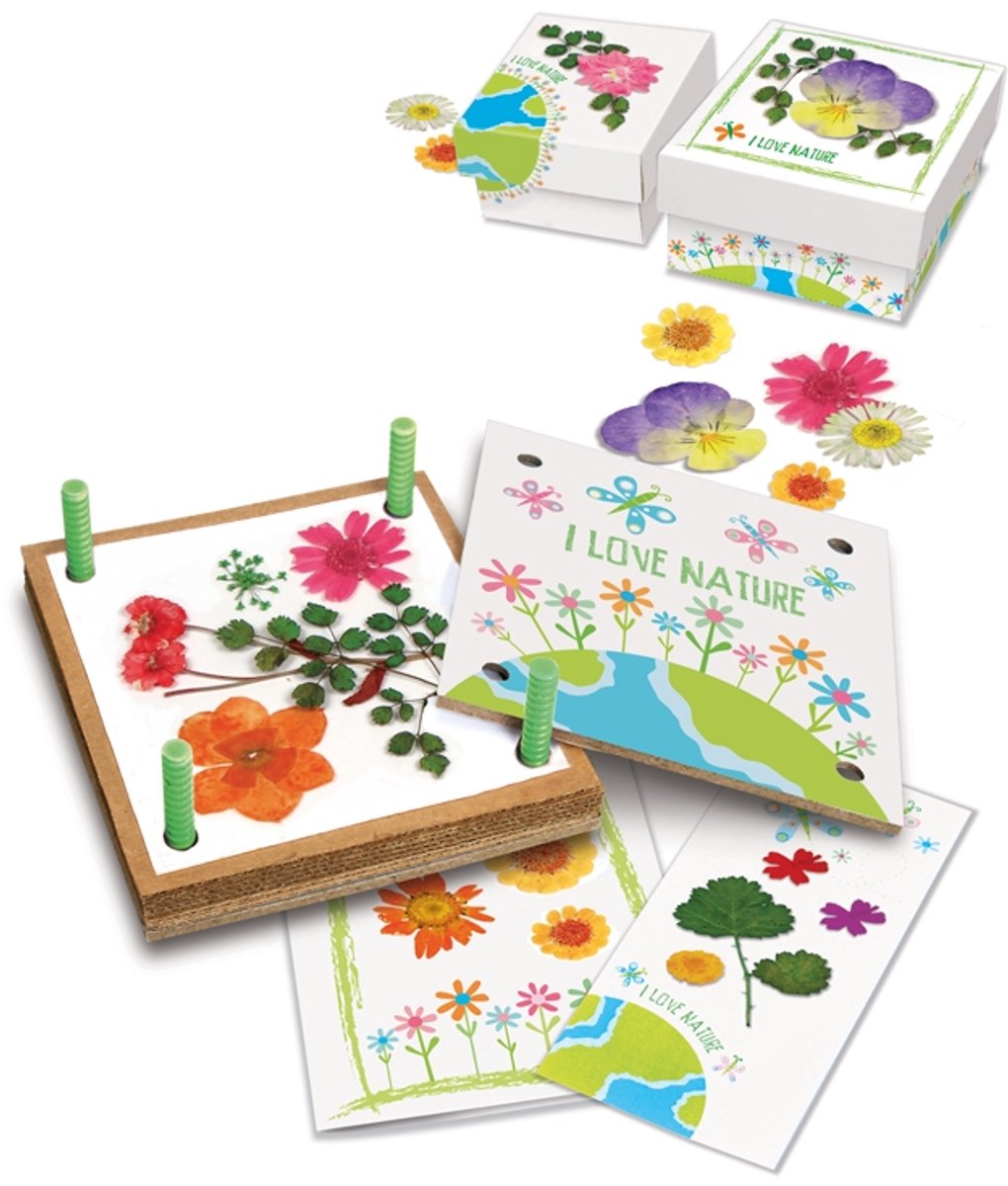 4m - boîte artisanale : presse-fleurs