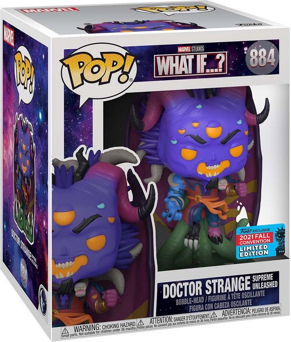 Funko pop merveille : et si - docteur étrange suprême déchaîné - pop #884