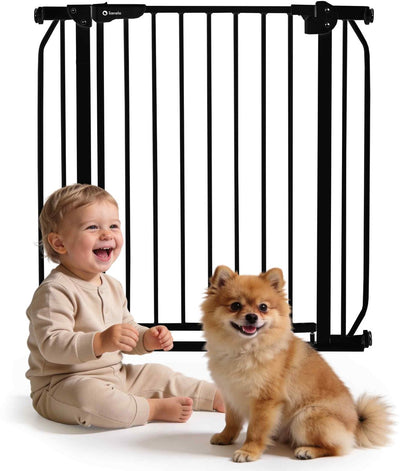 Barrière d'escalier de sécurité Lionelo - 75 à 105 cm pour escalier et porte - seuil bas - fermeture automatique - ouverture des deux côtés - barrière pour chien - barrière d'escalier - barrière de sécurité - barrière enfant