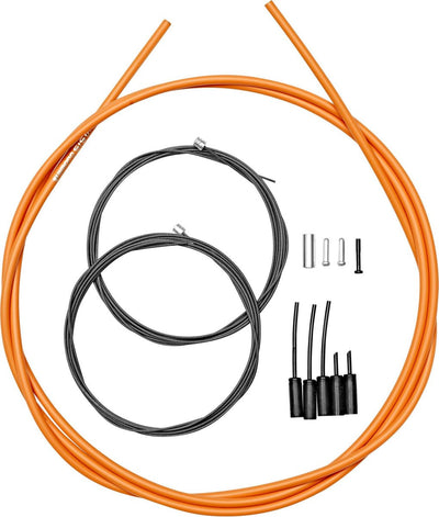 Shimano jeu de câbles de dérailleur ot-sp41 race 2100 mm orange 4 pièces