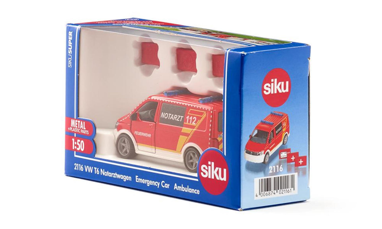Siku 2116 vw t6 médecin secouriste 15,5cm