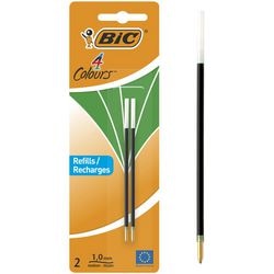 Recharge stylo bille bic 4 couleurs vert