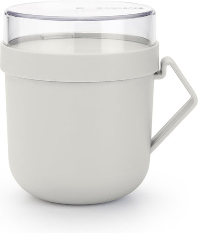 Tasse de soupe brabantia faire prendre du gris clair