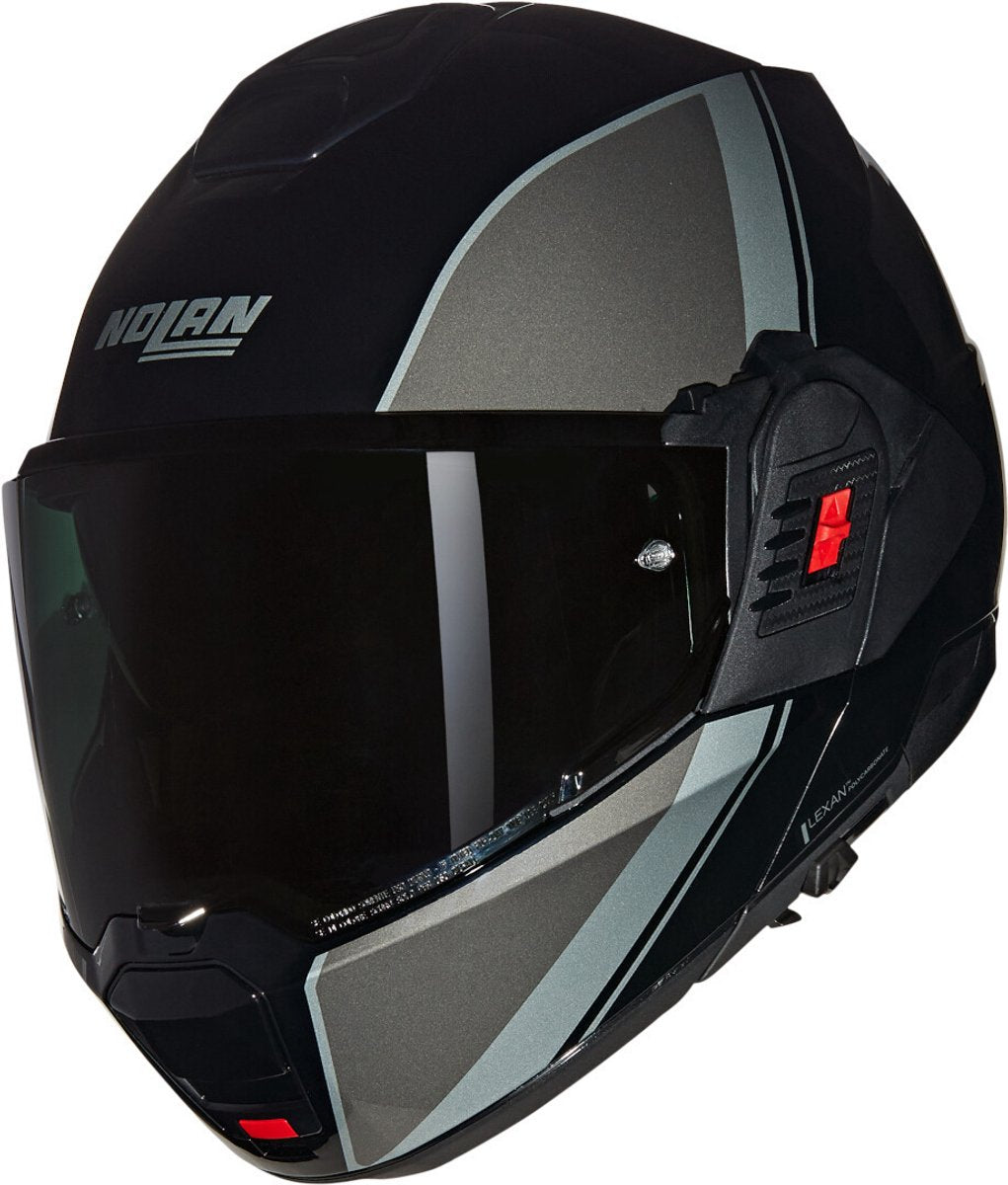 Casque système Nolan n120-1 verniciatura spécial 341 noir gris argent brillant - taille xs - casque