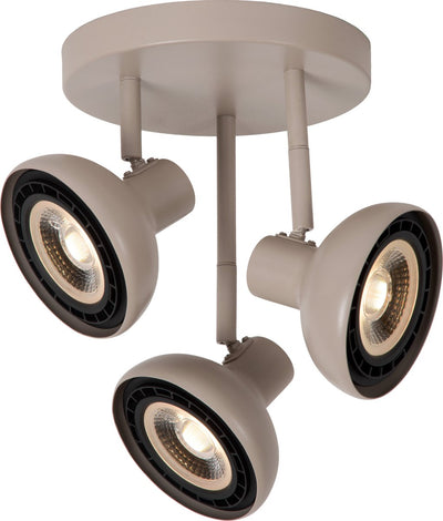 Lucide sensas - spot de plafond (plafonnier) - ø 25,8 cm - 3xgu10 (es111) - beige