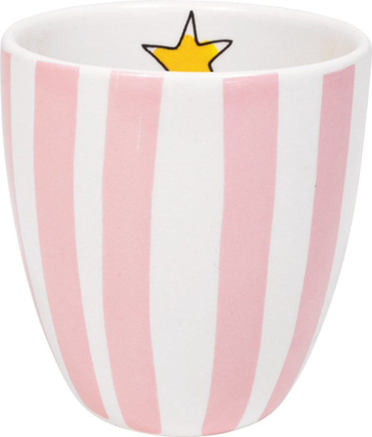 Blond Amsterdam, juste rattrapage, mini mug rayure rose sans oreille, 0,2l