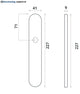 Impresso Watton inox brossé sur bouclier ovale PC55