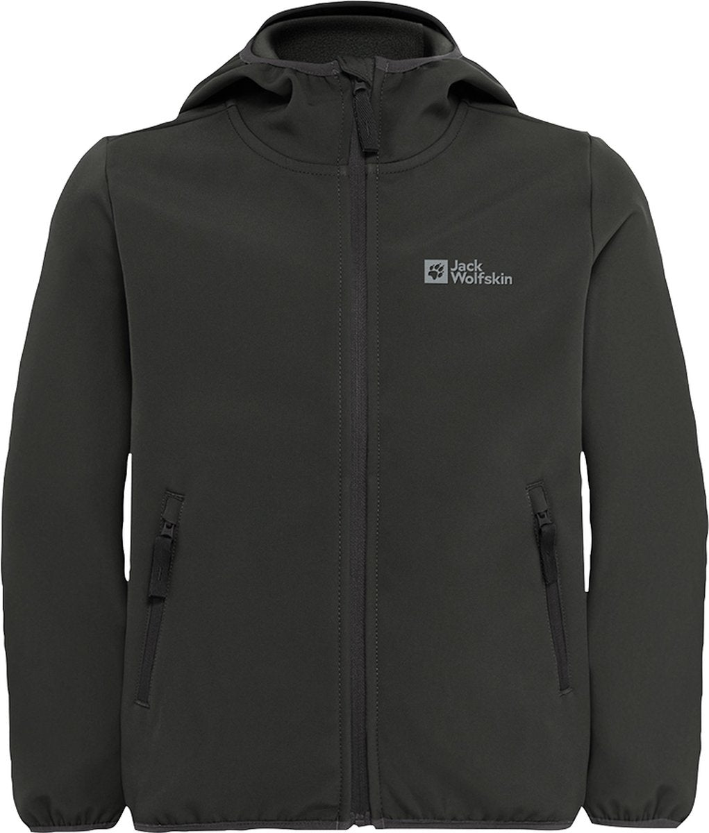 Jack Wolfskin Fourwinds Jacket Veste d'extérieur pour enfants - Noir granit - 128