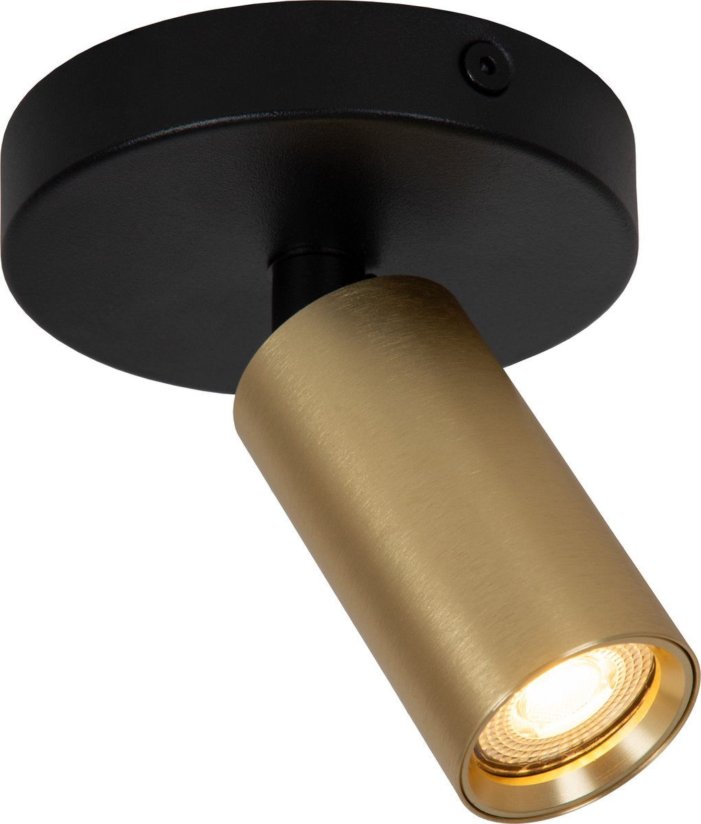 Lucide ritmo - spot de plafond (plafonnier) - ø 10 cm - 1xgu10 (mr11) - laiton doré mat