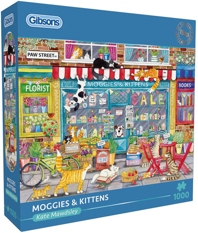 Gibsons - chatons moggies (par Kate Mawdsley) - 1000 pièces 68×49cm (l×h) - puzzle pour adultes