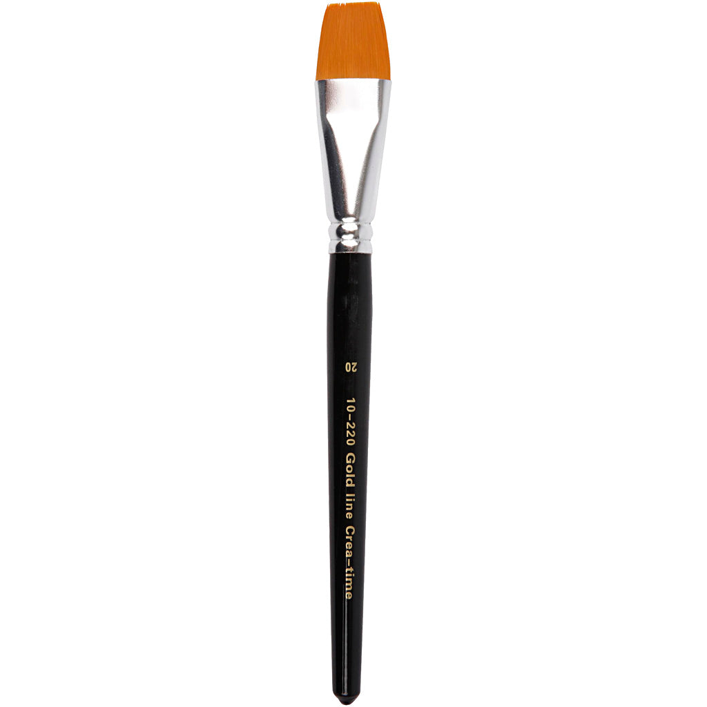 Creativ Company Gold Line Brosses, DIM 20, L: 21 cm, b: 24 mm, plat, 6 pièces 1 boîte
